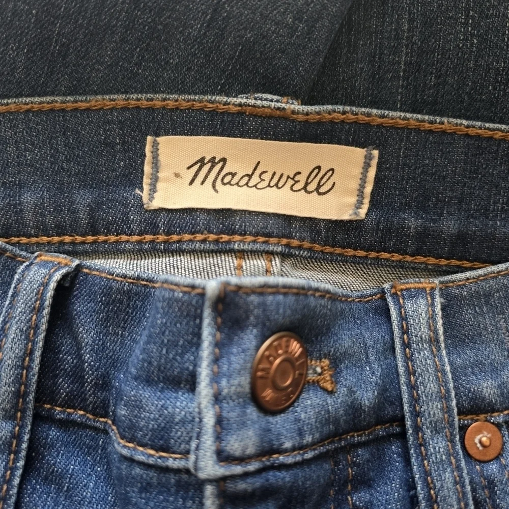 🔥NWOT Madewell 9" High-Rise Skinny Jeans Medium Wash, Side-Slit Edition Size 27 - Picture 7 of 10